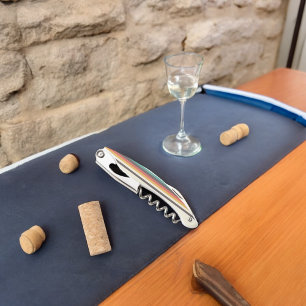 Vintage light colour stripes corkscrew