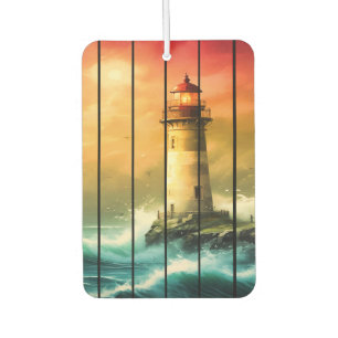 Vintage Light House Sea Shore Ocean Watch Car Air Freshener