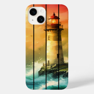 Vintage Light House Sea Shore Ocean Watch Case-Mate iPhone 14 Case