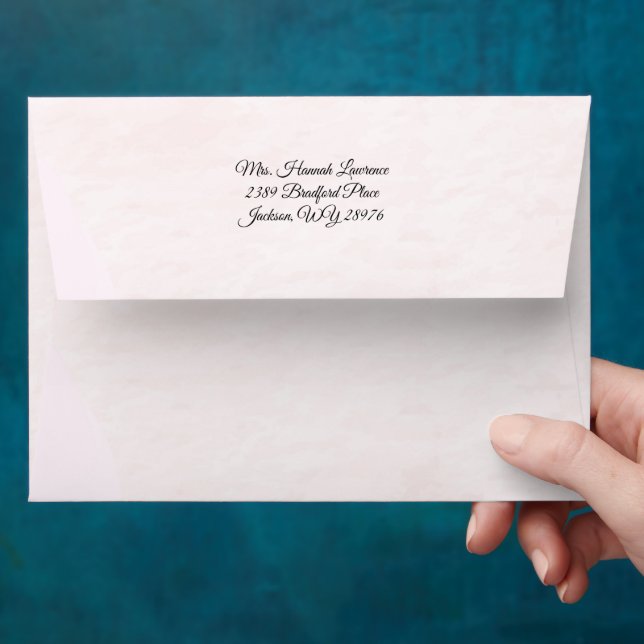 Vintage Light Pink  Envelope (Hand)