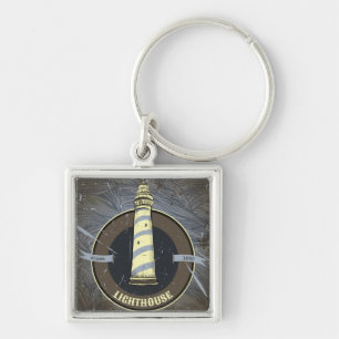 Vintage Lighthouse   1960 Key Ring