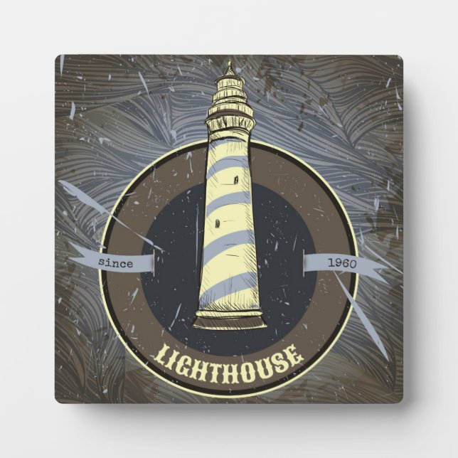 Vintage Lighthouse | 1960 Plaque (Front)