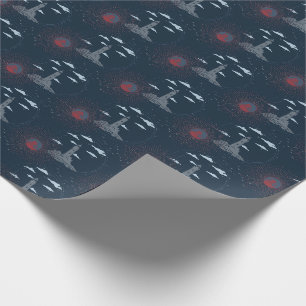 Vintage Lighthouse Illustration Pattern Wrapping P Paper