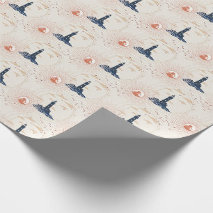Vintage Lighthouse Illustration Pattern Wrapping P Paper
