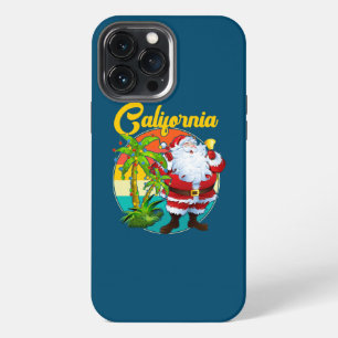 Vintage Lights Palm Tree California Santa iPhone 13 Pro Max Case