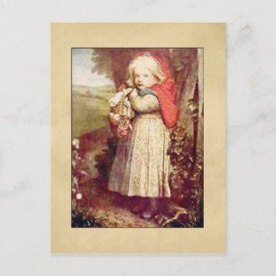 Vintage Lil Red Riding Hood Postcard