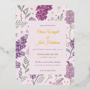 Vintage Lilac Garden Romance Wedding