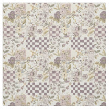 Vintage Lilac Patchwork Quilt Cottagecore 