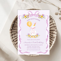 Vintage Lilac Plaid One Silly Goose 1st Birthday