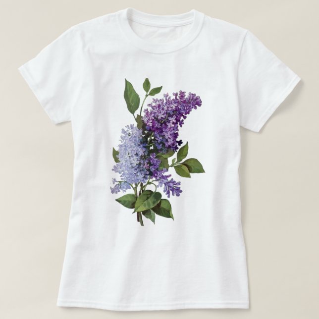 Vintage Lilacs T-Shirt (Design Front)