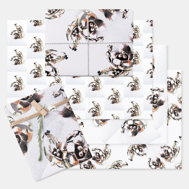 Vintage Lily Brooch Wrapping Paper Sheet (Creator Uploaded)