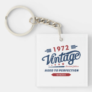 Vintage Limited Edition 1972 Aged To Perfection Key Ring