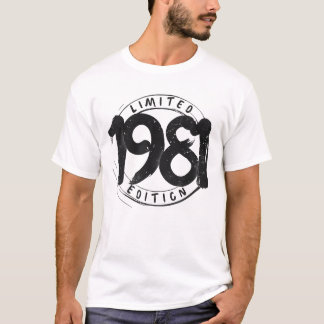 Vintage Limited Edition 1981 Retro Birthday Shirt