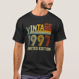 Vintage Limited Edition 1997 Men Women 25th Birthd T-Shirt