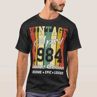 Vintage Limited Edition Birthday Decoration April  T-Shirt