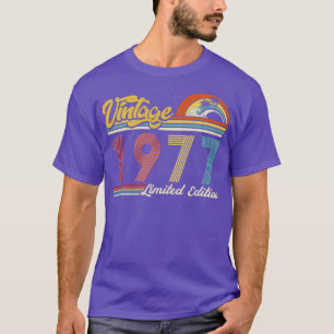 Vintage Limited Edition Vintage 1977 Birthday T-Shirt