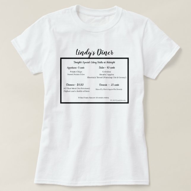 Vintage Lindy's Diner T-Shirt (Design Front)