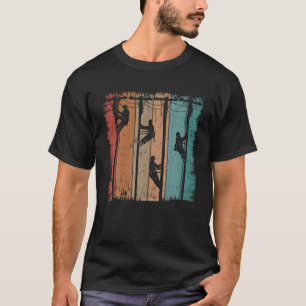 Vintage Lineman Father Retro Electric Cable Linema T-Shirt