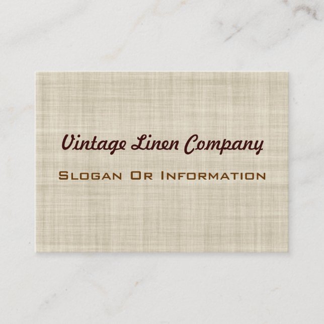 Vintage Linen Business Cards (Front)