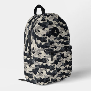 Vintage Linen Camouflage Printed Backpack