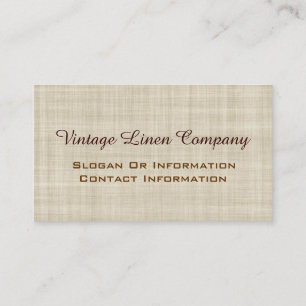 Vintage Linen Professional Business Cards