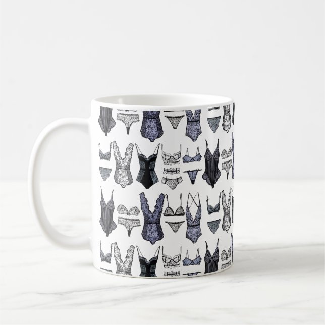 Vintage Lingerie Coffee Mug (Left)