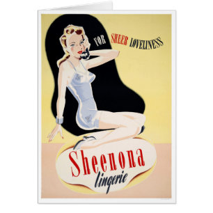 Vintage Lingerie Poster Restored