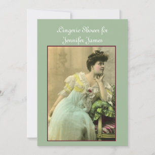 Vintage Lingerie Shower Invitation