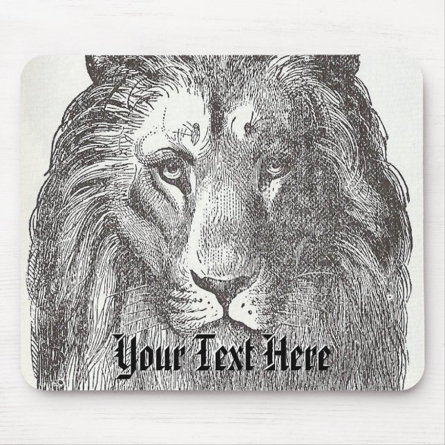 Vintage Lion Mousepad (Front)
