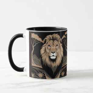 Vintage Lion Portrait Mug