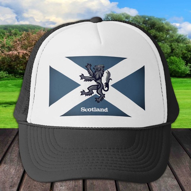 Vintage Lion & Scottish flag, Scotland / fashion Trucker Hat (Creator Uploaded)
