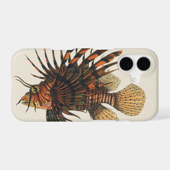 Vintage Lionfish Fish, Marine Ocean Life Animal (Back (Horizontal))