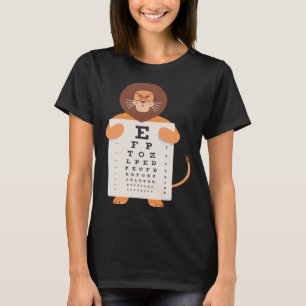 Vintage Lions Baby Lion Eye Chart Wildlife Artisti T-Shirt