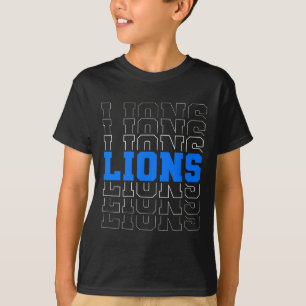 Vintage Lions School Sports Name Spirit Go Back To T-Shirt