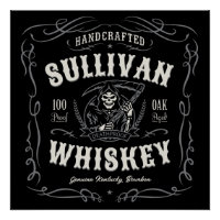 Vintage Liquor ADD NAME Old Grim Reaper Whiskey  