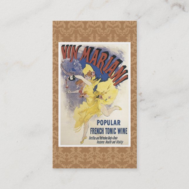 Vintage Liquor Business Card (Front)