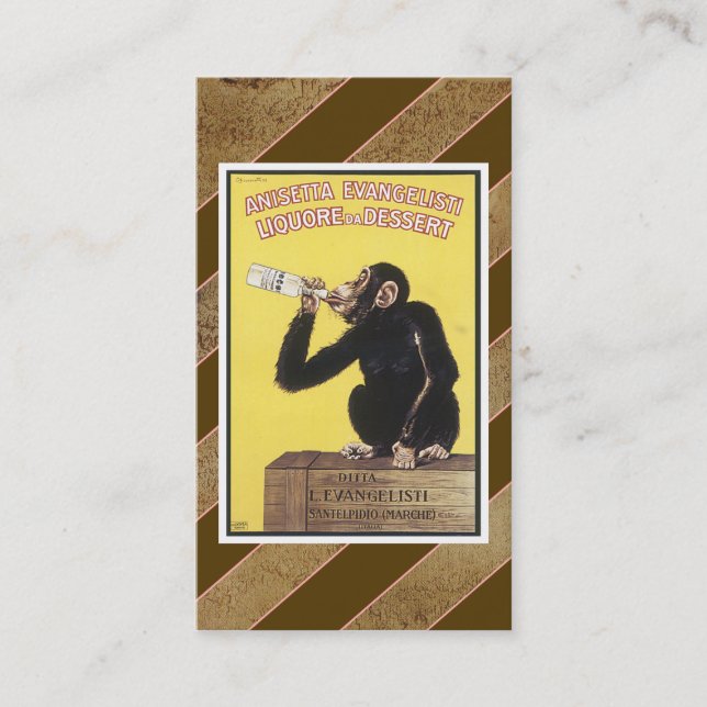 Vintage Liquor Business Card (Front)