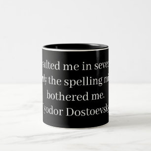 Vintage Literary – Fyodor Dostoevsky Two-Tone Coffee Mug