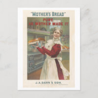 Vintage Lithograph Advertisement for Bread