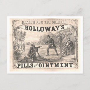 Vintage Lithograph Patent Medicine Advertisement Postcard