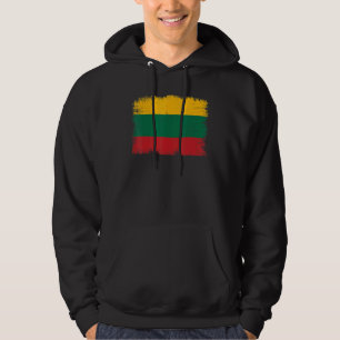 Vintage Lithuania Flag Lithuanian Independence Day Hoodie