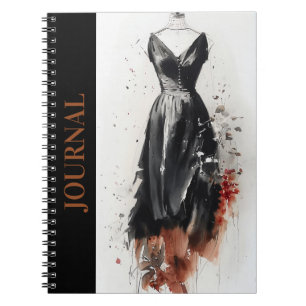 Vintage Little Black Dress (LBD) Diary Journal