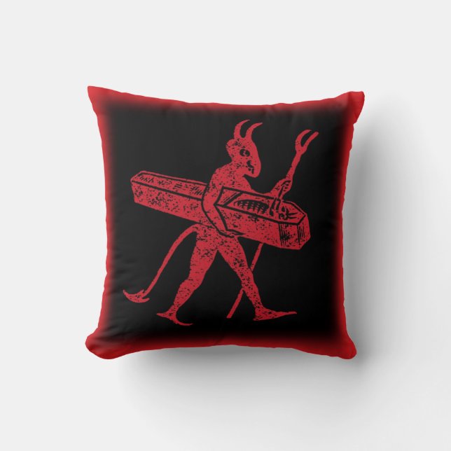 Vintage little devil cushion (Front)