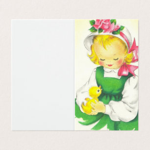 Vintage Little Girl Retro Cute