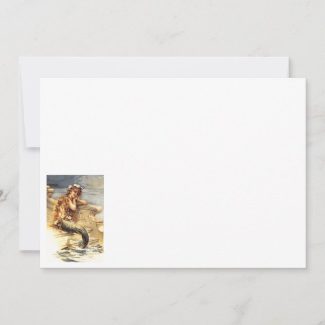 Vintage Little Mermaid  Card (Front)