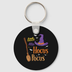 Vintage Little Miss Hocuss Pocuss Halloween witche Key Ring