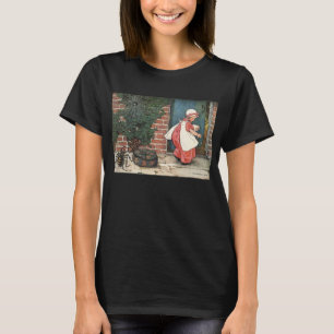 Vintage Little Miss Muffet Spider Nursery Rhyme T-Shirt