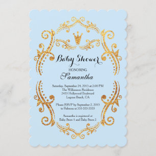Vintage Little Prince Baby Shower Invitation