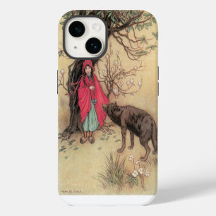 Vintage Little Red Riding Hood by Warwick Goble iPhone 14 Case