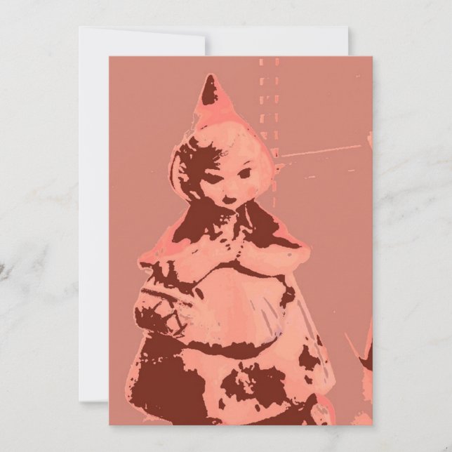 Vintage Little Red Riding Hood Invitation (Front)